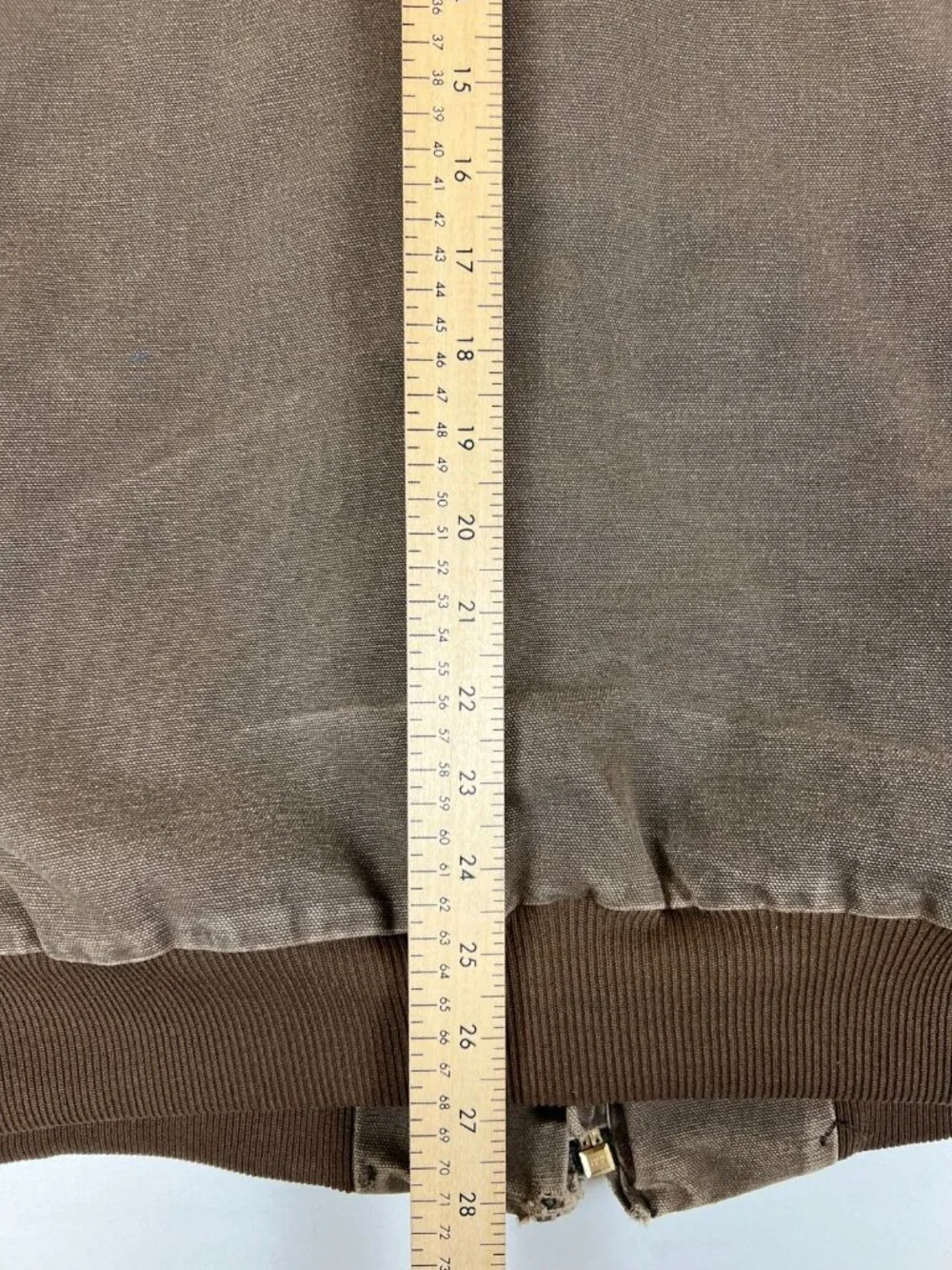 VTG Carhartt Men XLT Brown Sandstone Active Jacket Quilted Flannel Lined J14 CHT - Picture 11 of 14